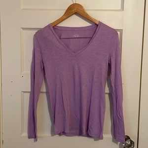 J Crew Vintage Cotton V-Neck size S